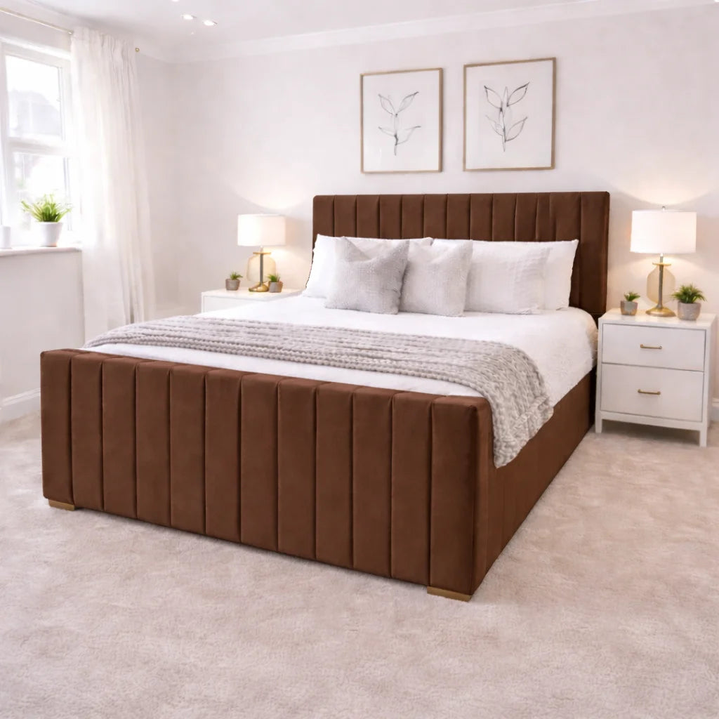 Royal Stripe Ottoman Bed
