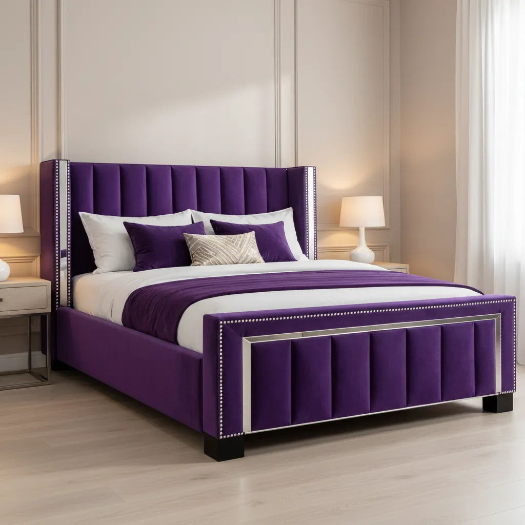 Plush Thistle Ottoman Bed