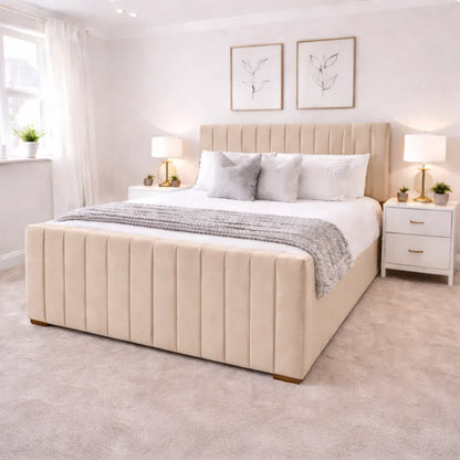 Royal Stripe Ottoman Bed