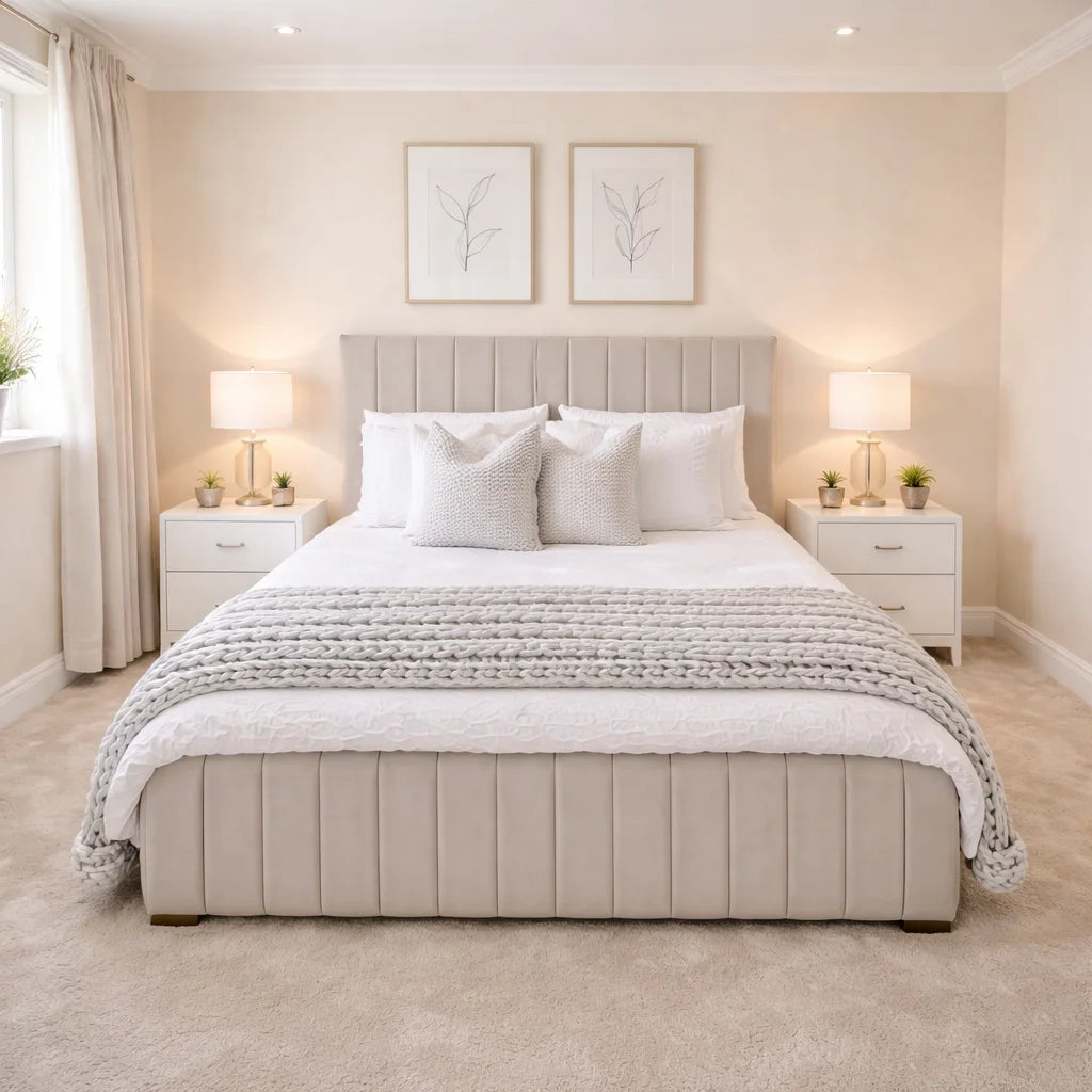 Royal Stripe Ottoman Bed