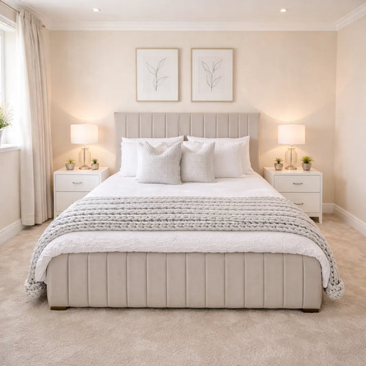 Royal Stripe Ottoman Bed