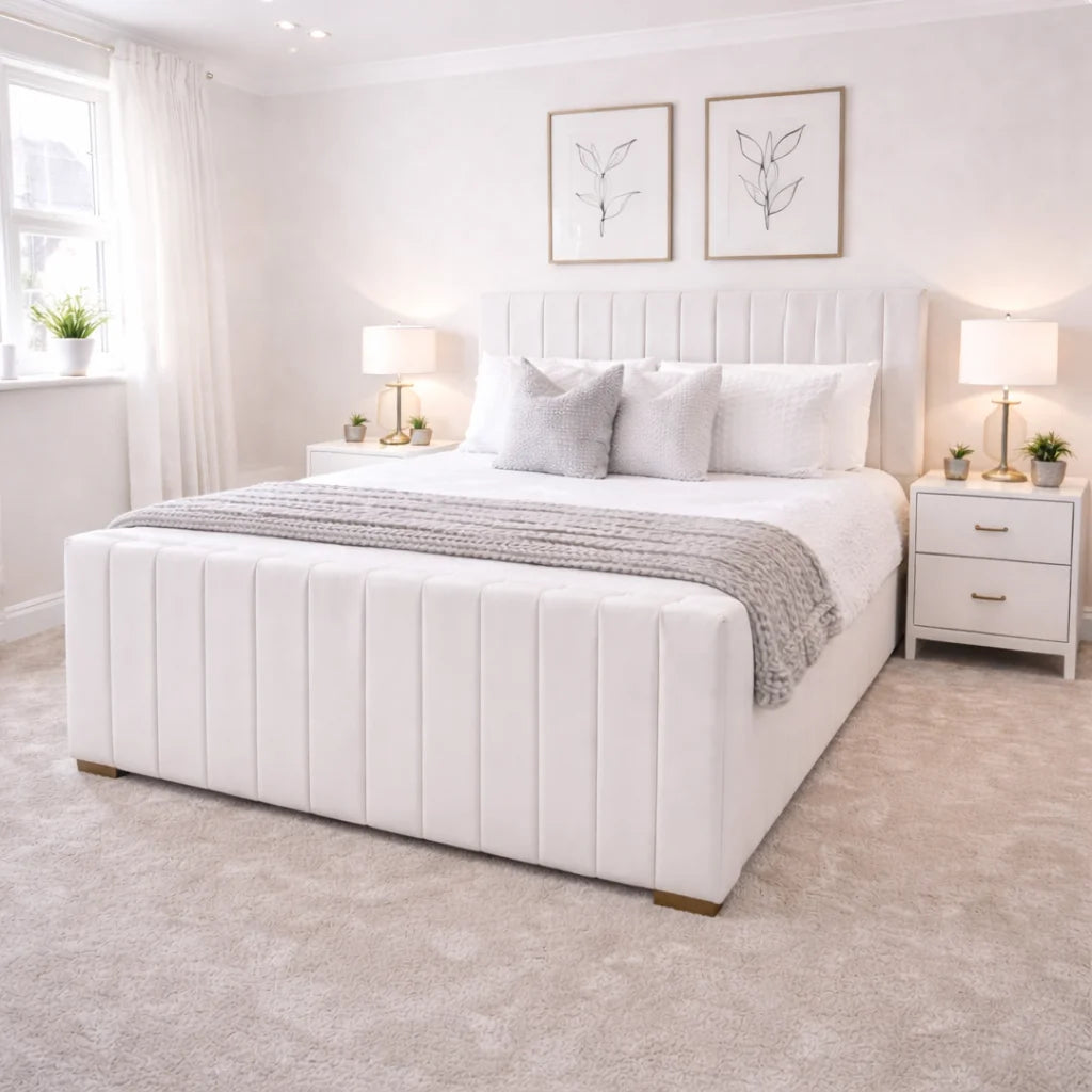 Royal Stripe Ottoman Bed