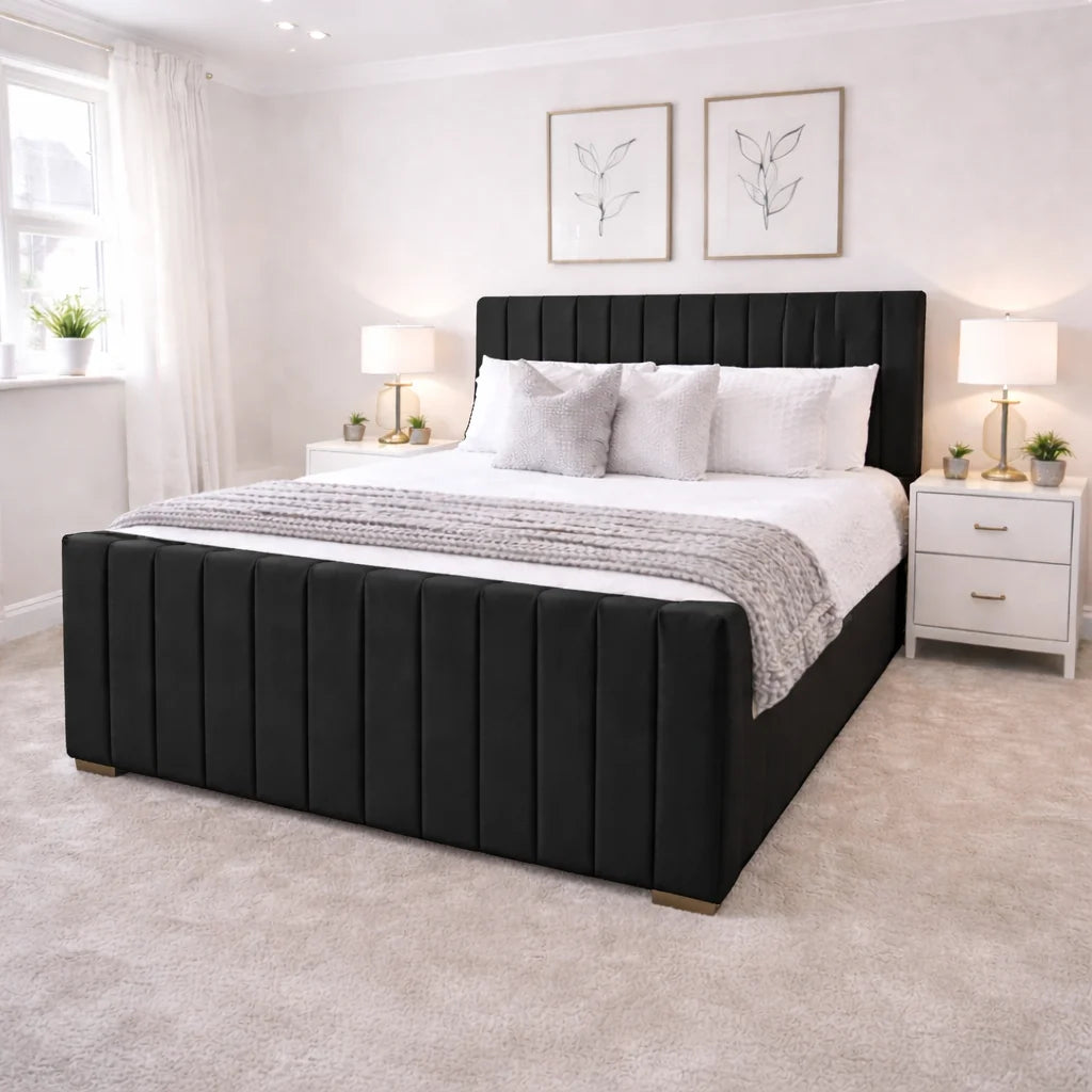 Royal Stripe Ottoman Bed