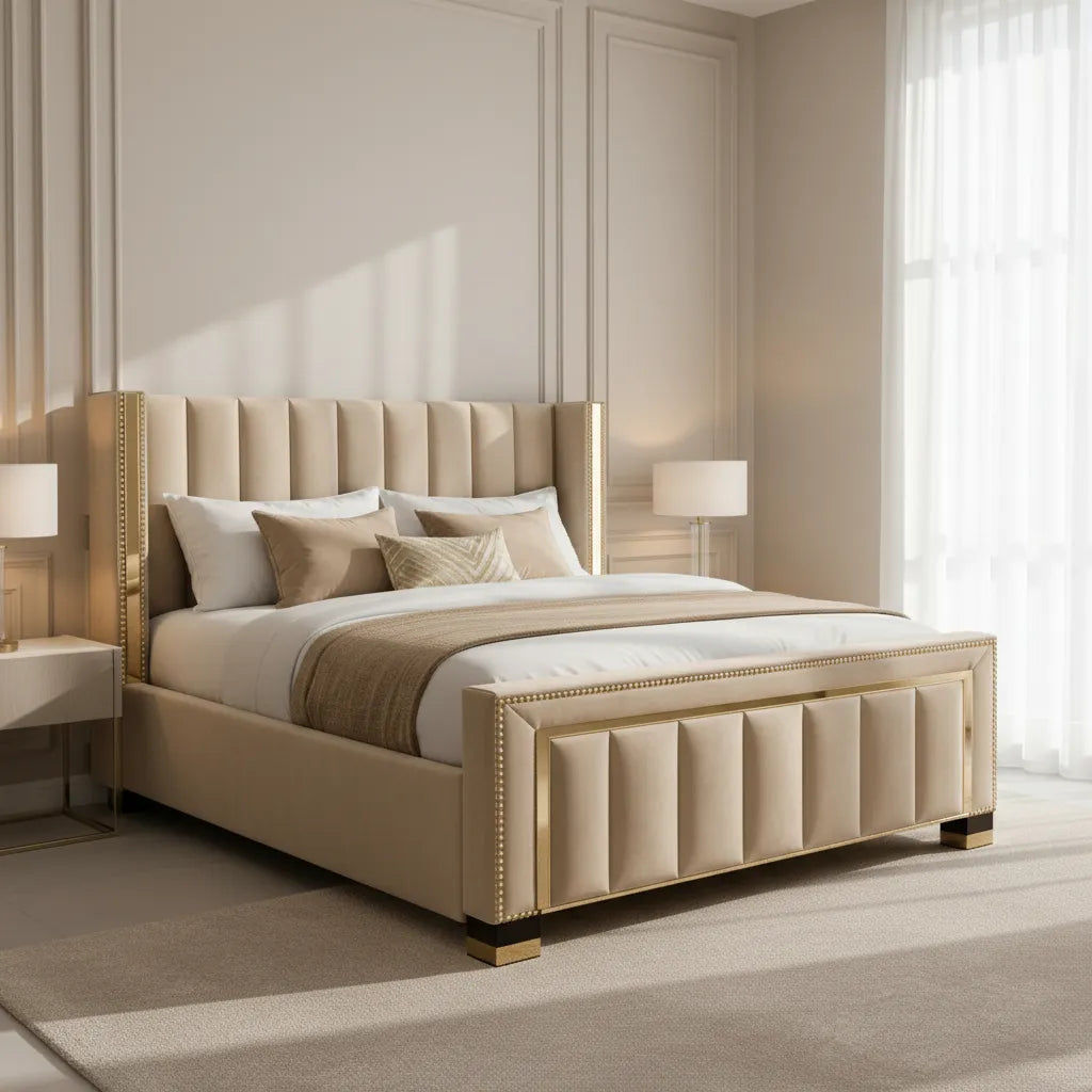 Plush Thistle Ottoman Bed
