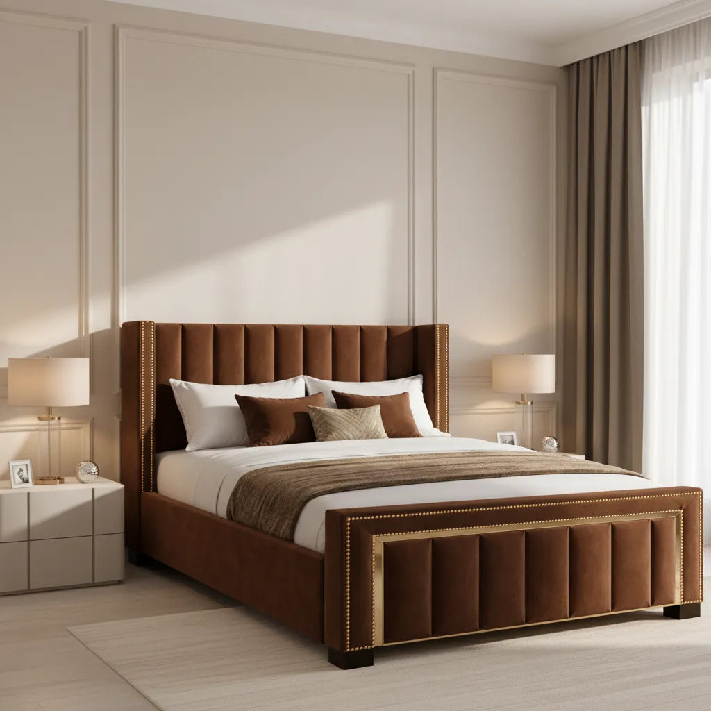 Plush Thistle Ottoman Bed