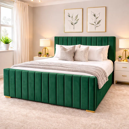 Royal Stripe Ottoman Bed