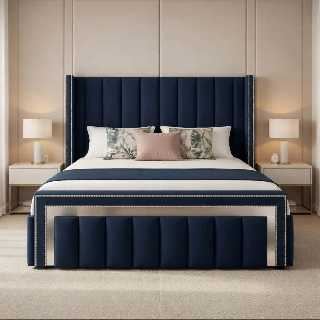 Plush Thistle Ottoman Bed