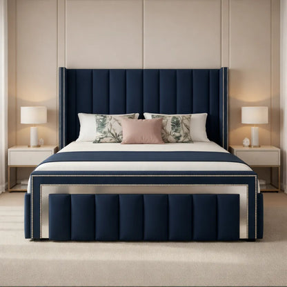 Plush Thistle Ottoman Bed