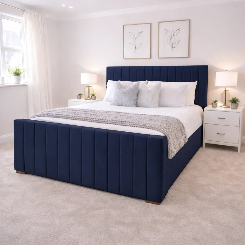 Royal Stripe Ottoman Bed