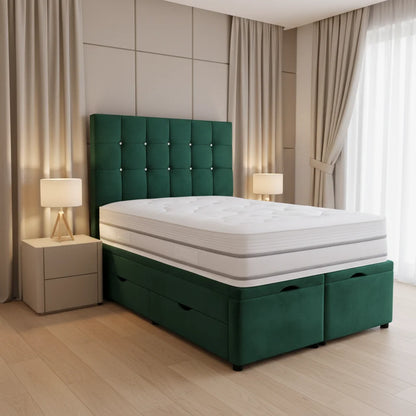 emerald-green-velvet-divan-bed_2 - PureHomeFurniture
