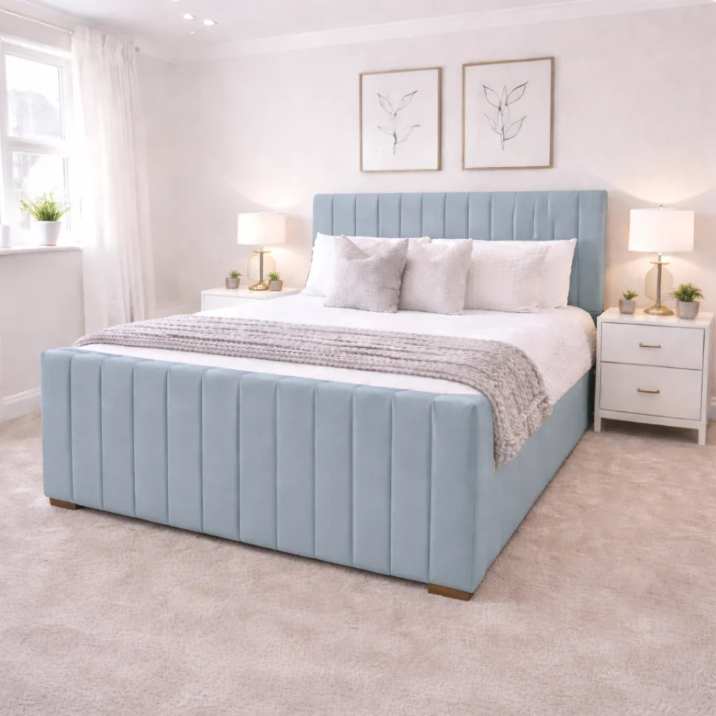 Royal Stripe Ottoman Bed