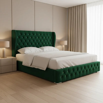 Queen Marry Plush Ottoman Bed
