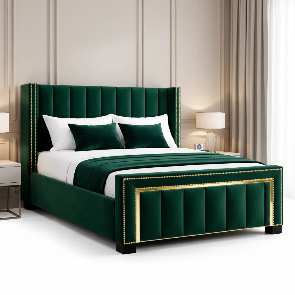 Plush Thistle Ottoman Bed