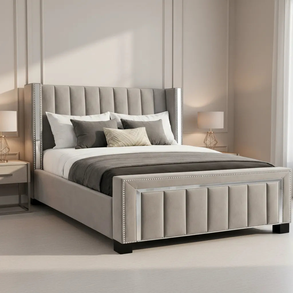 Plush Thistle Ottoman Bed