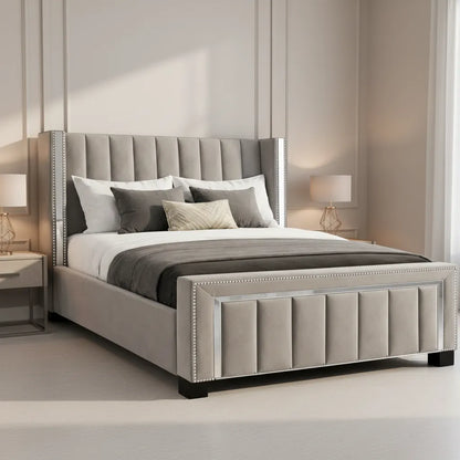 Plush Thistle Ottoman Bed